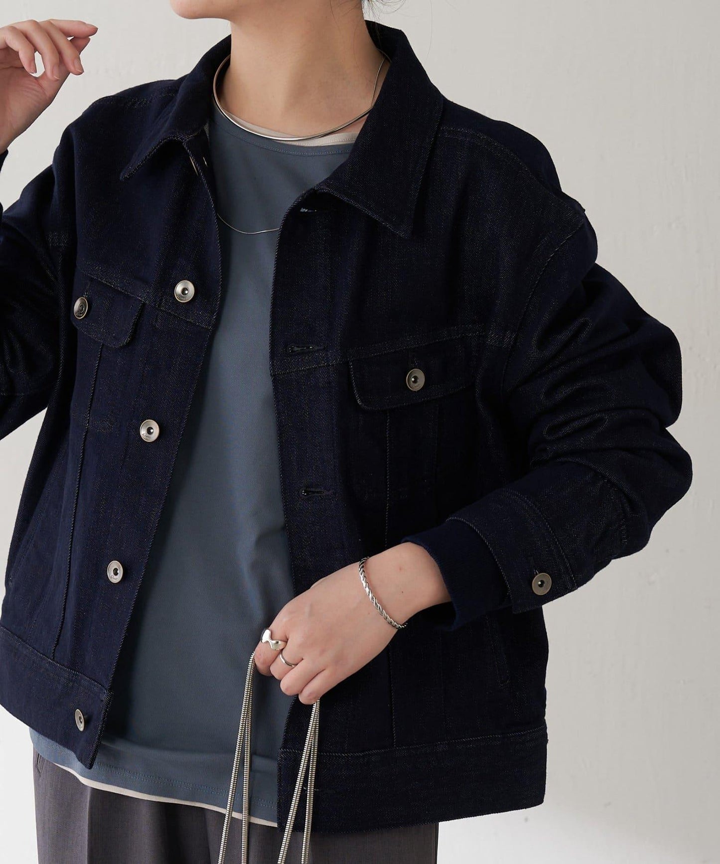 【2尺碼可選】Q.anos 彈力羅紋夾克