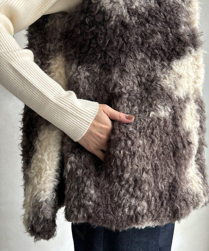 貴賓犬仿皮草漸變馬甲