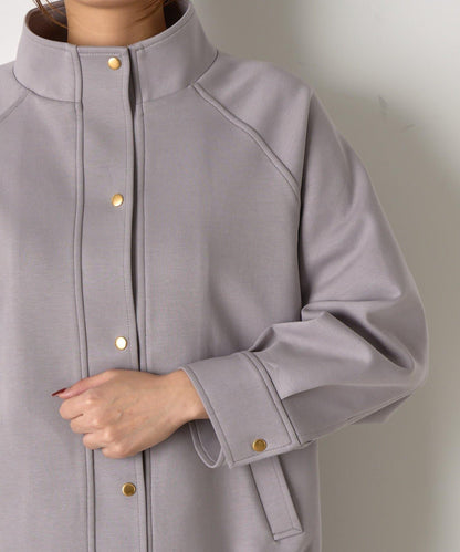 插肩袖長款大衣