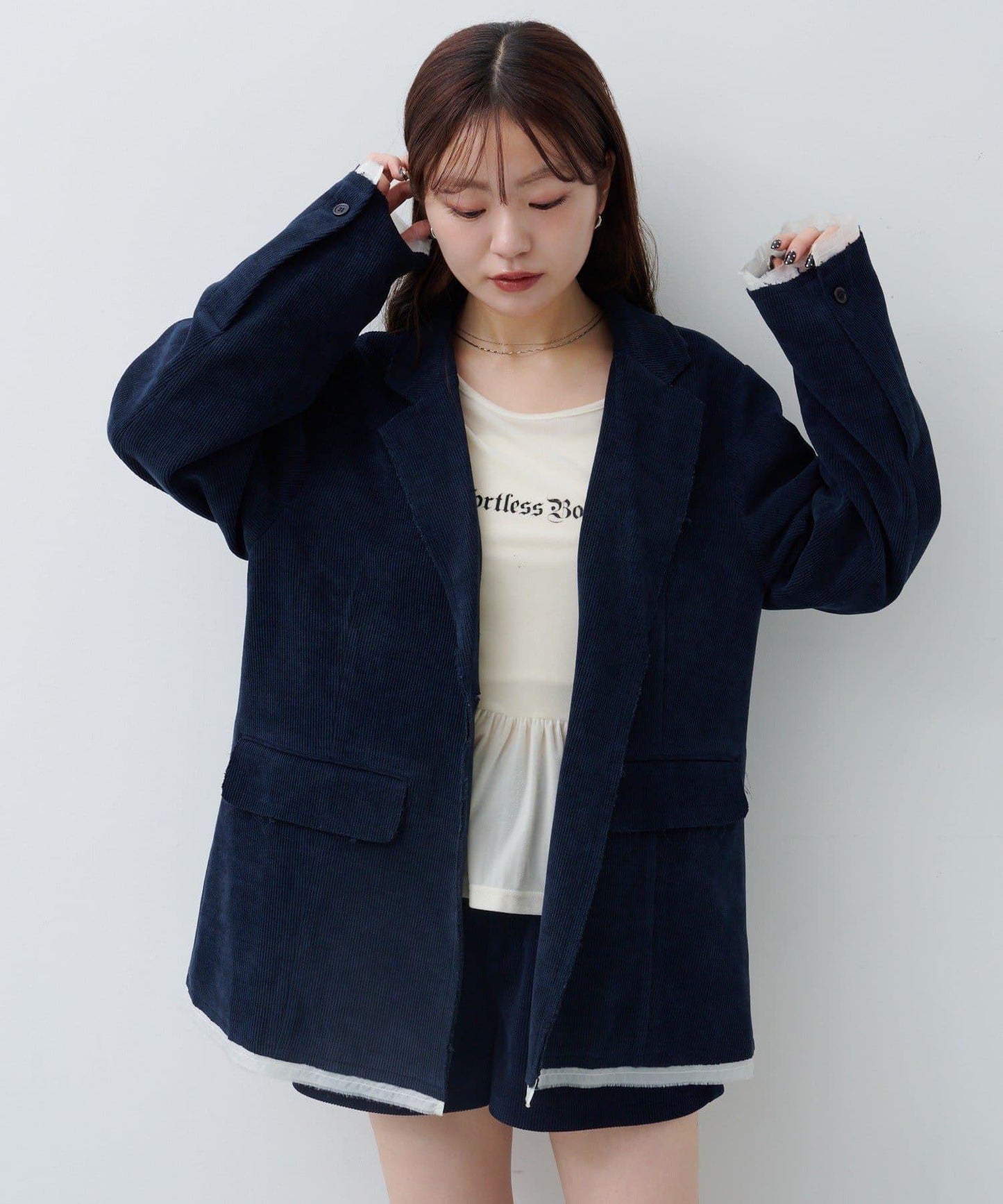 燈芯絨內襯夾克