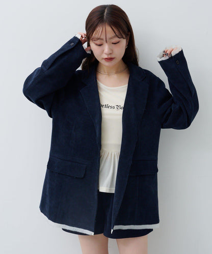 燈芯絨內襯夾克