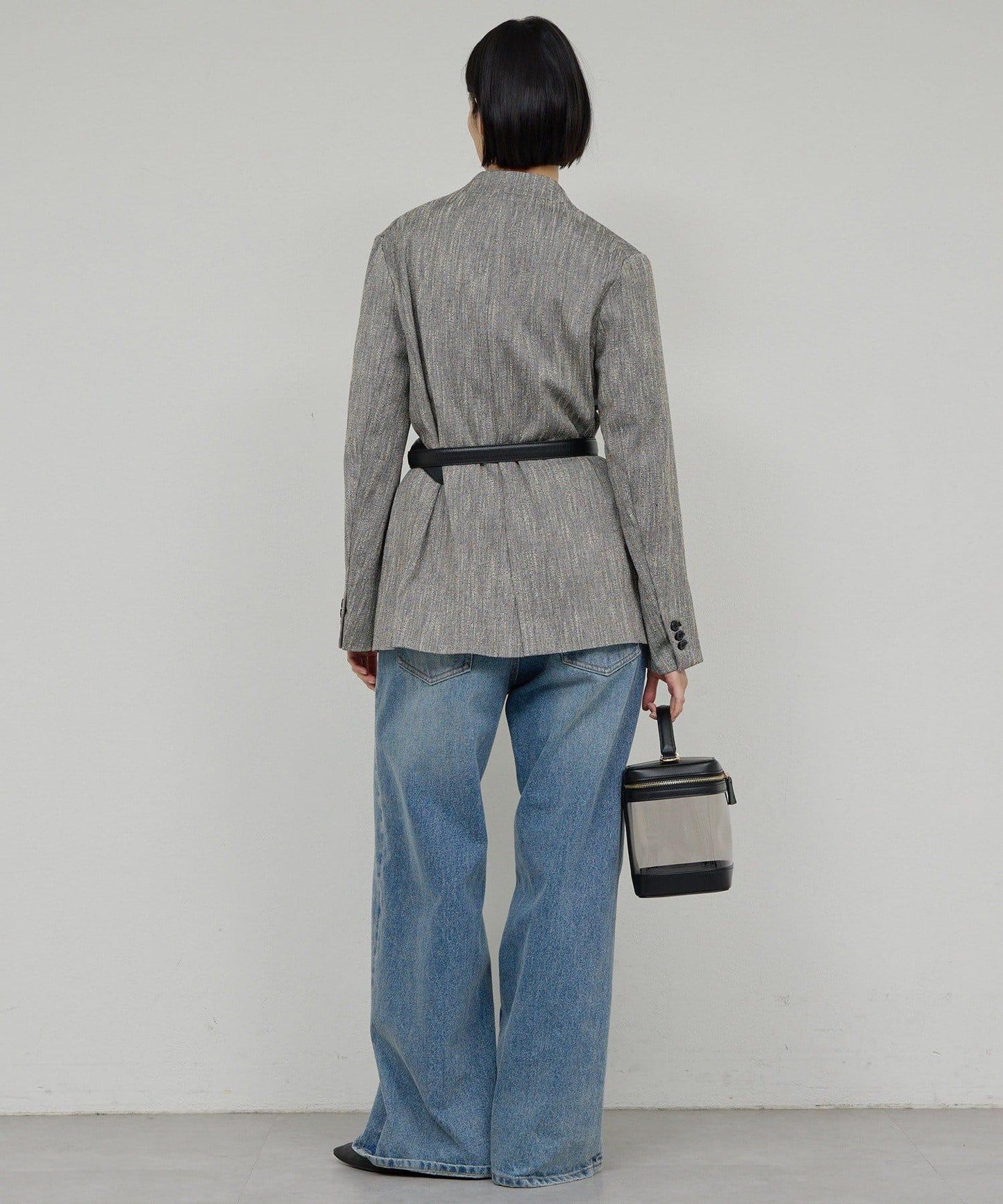 【近日開始】無領粗花呢夾克