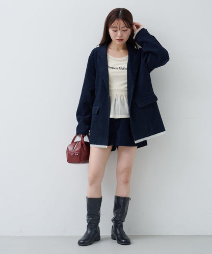 燈芯絨內襯夾克