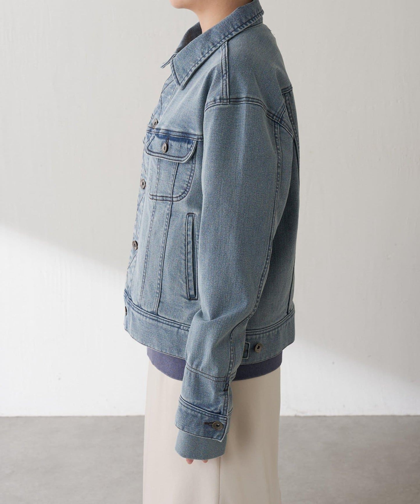 【2尺碼可選】Q.anos 彈力羅紋夾克