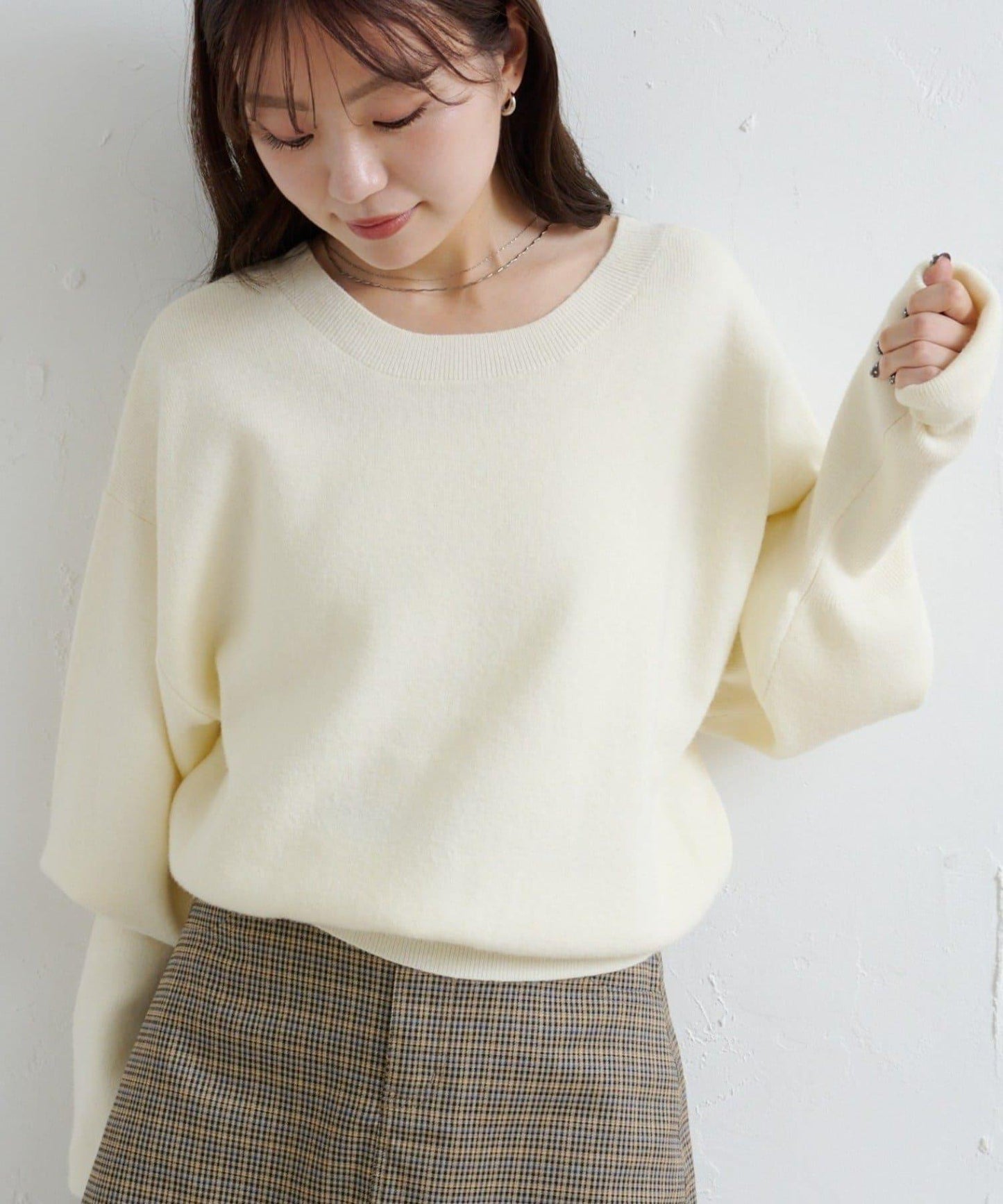 【4色可選/兩用】混色長款羅紋針織衫