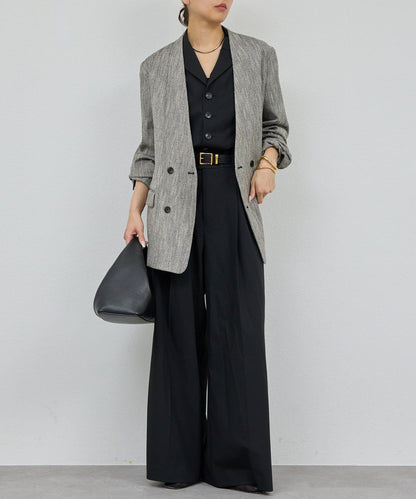 【近日開始】無領粗花呢夾克