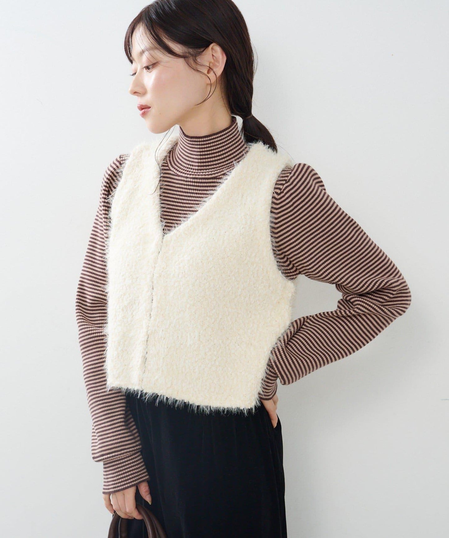 【前後兩穿】粗花呢馬甲