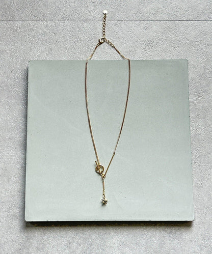 金屬釦環造型設計項鍊