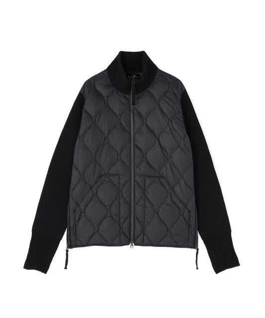 TAION MILITARY高領針織拼接羽絨夾克軟殼女款