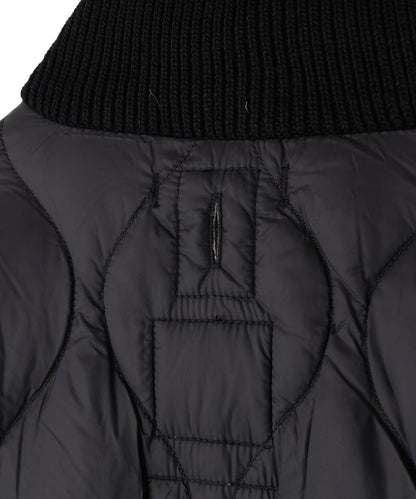 TAION MILITARY高領針織拼接羽絨夾克軟殼女款