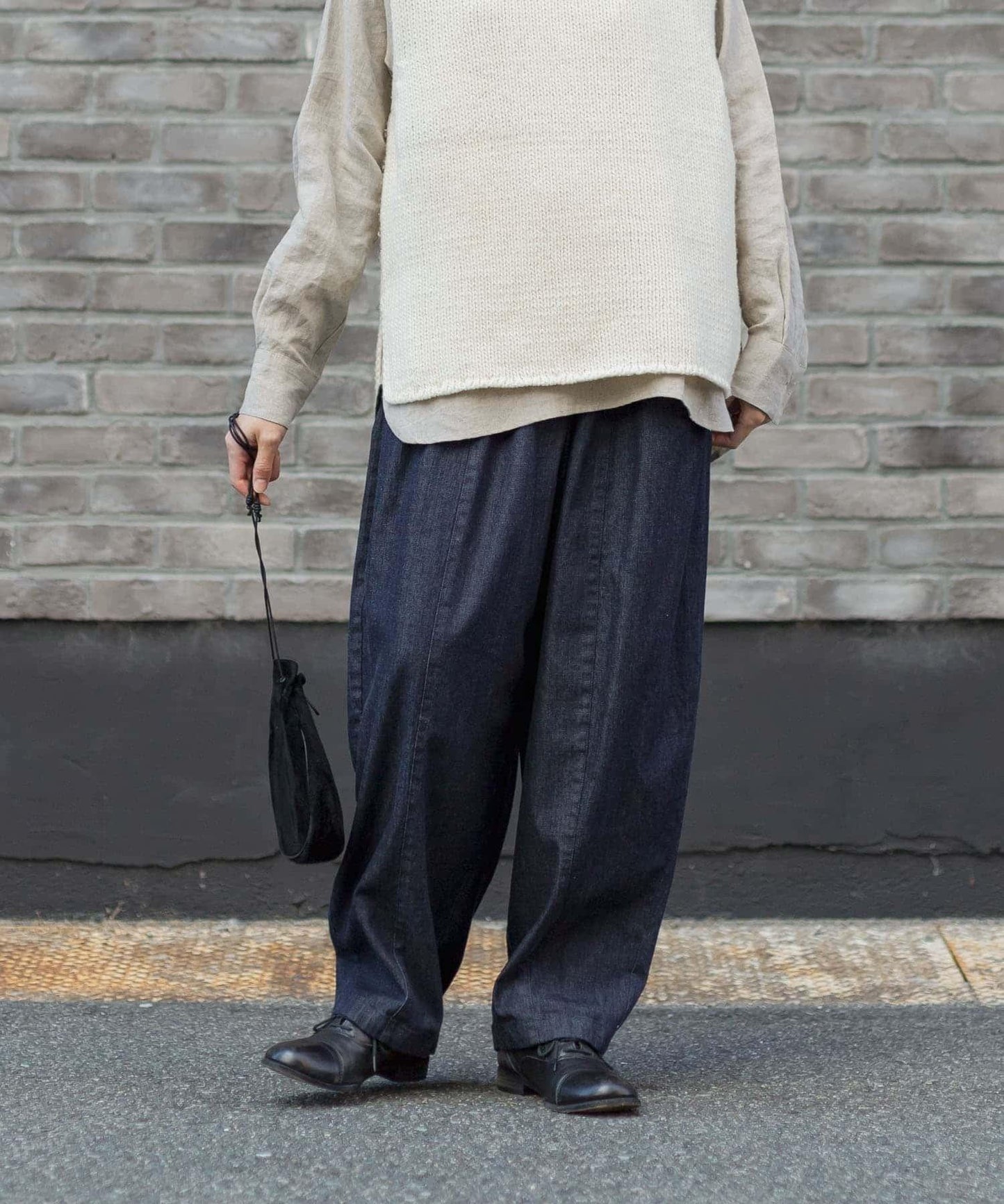 牛仔寬鬆褲