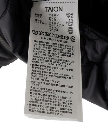 TAION MILITARY高領針織拼接羽絨夾克軟殼女款