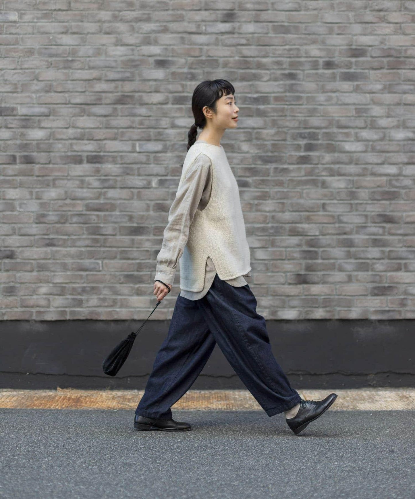 牛仔寬鬆褲