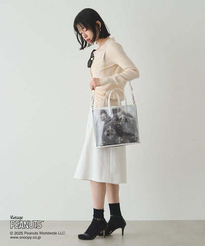 【《PEANUTS》×russet聯名第三彈】透明托特包×束口袋套裝包