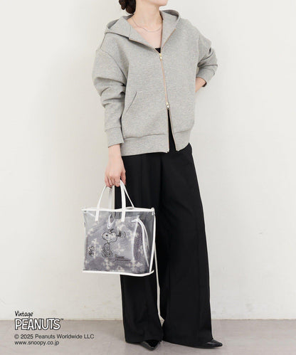 【《PEANUTS》×russet聯名第三彈】透明托特包×束口袋套裝包