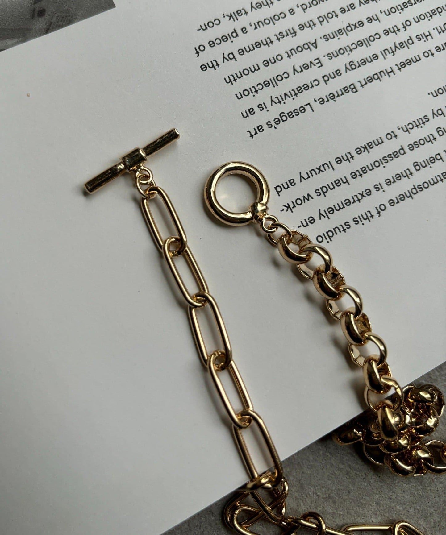 混合鏈條長款項鍊