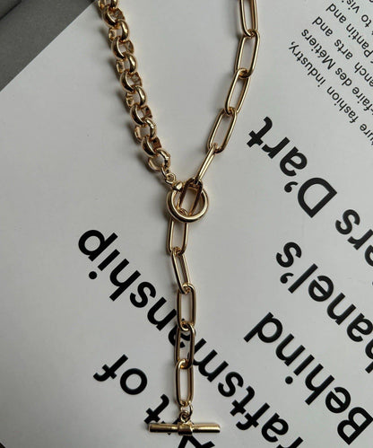 混合鏈條長款項鍊