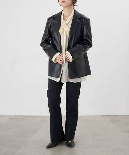 【26SS】皮革西裝外套