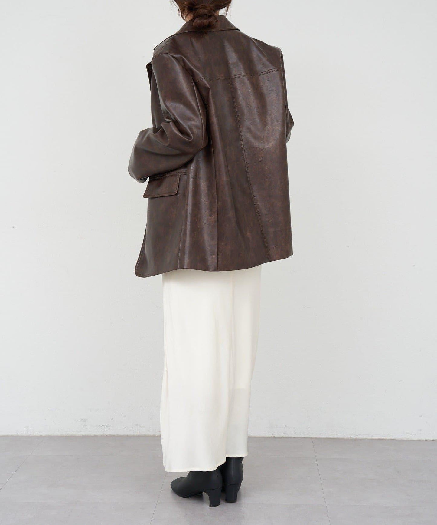 【26SS】皮革西裝外套