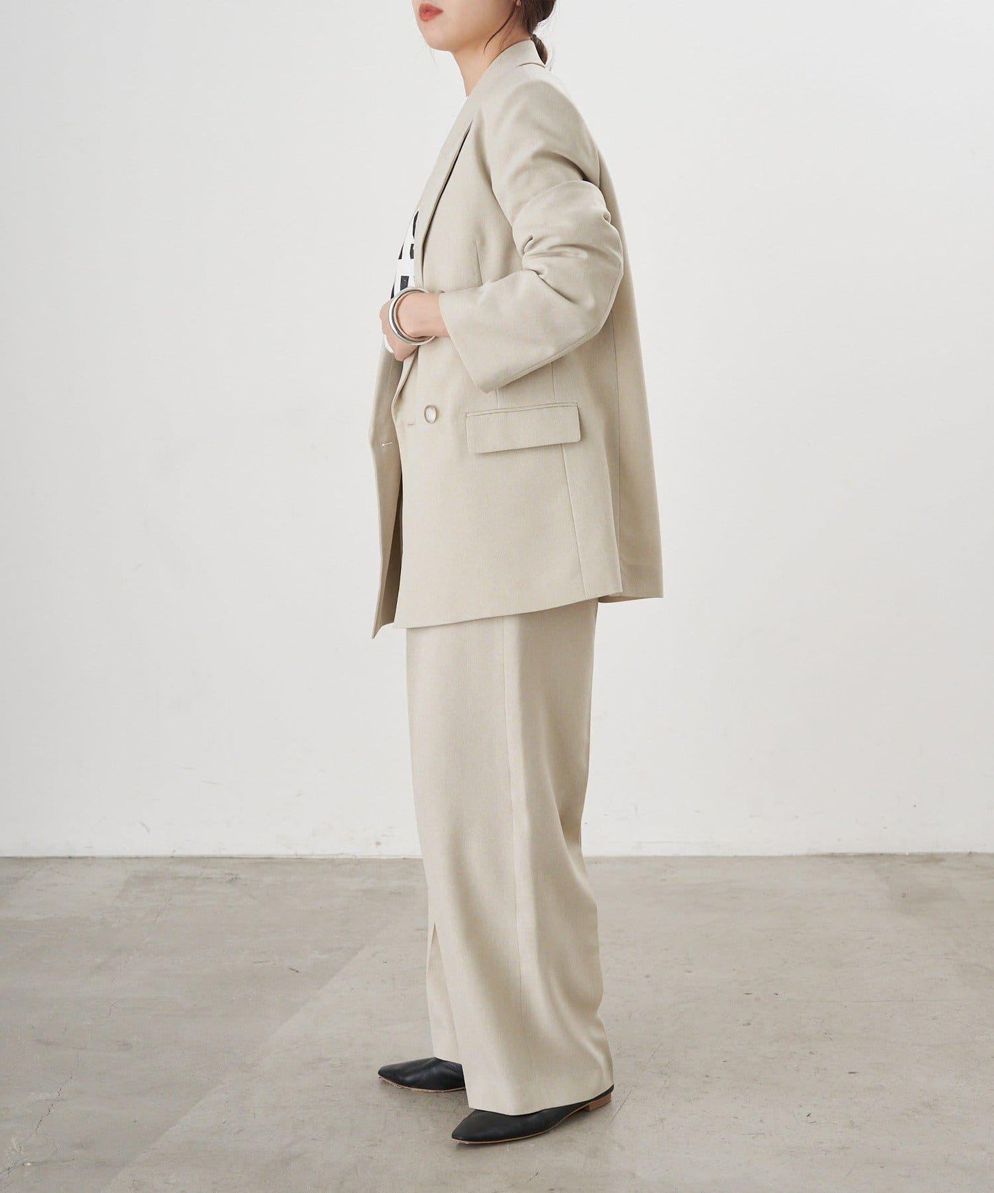 【26SS】寬鬆褶皺長褲