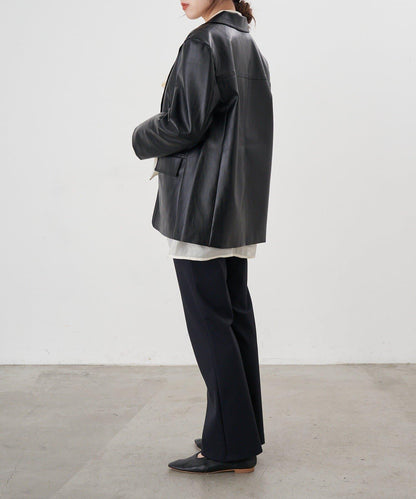 【26SS】皮革西裝外套