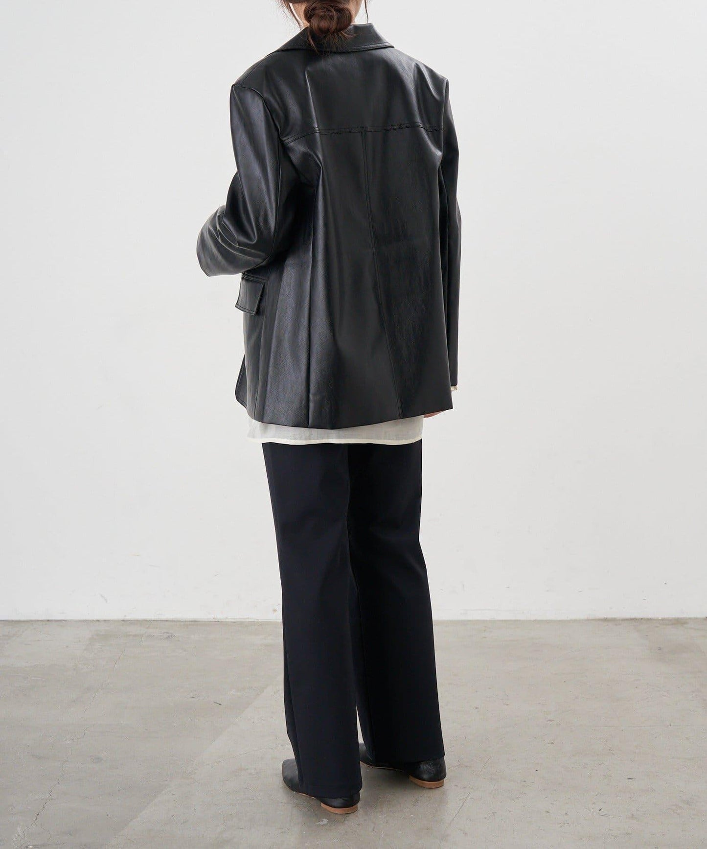 【26SS】皮革西裝外套