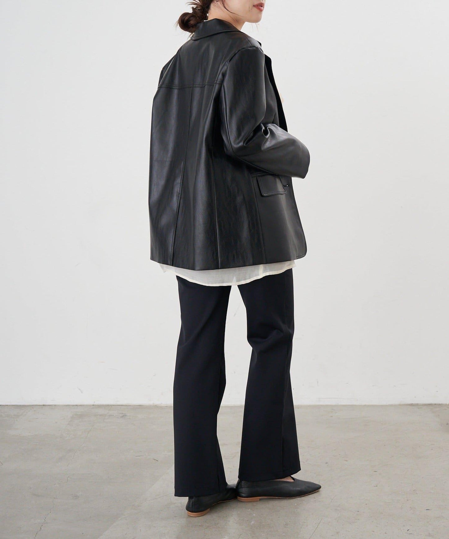 【26SS】皮革西裝外套