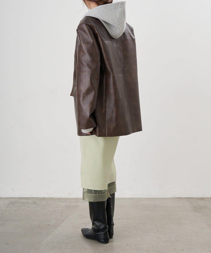 【26SS】皮革西裝外套