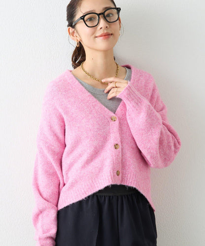 柔軟觸感狐狸絨V領開衫