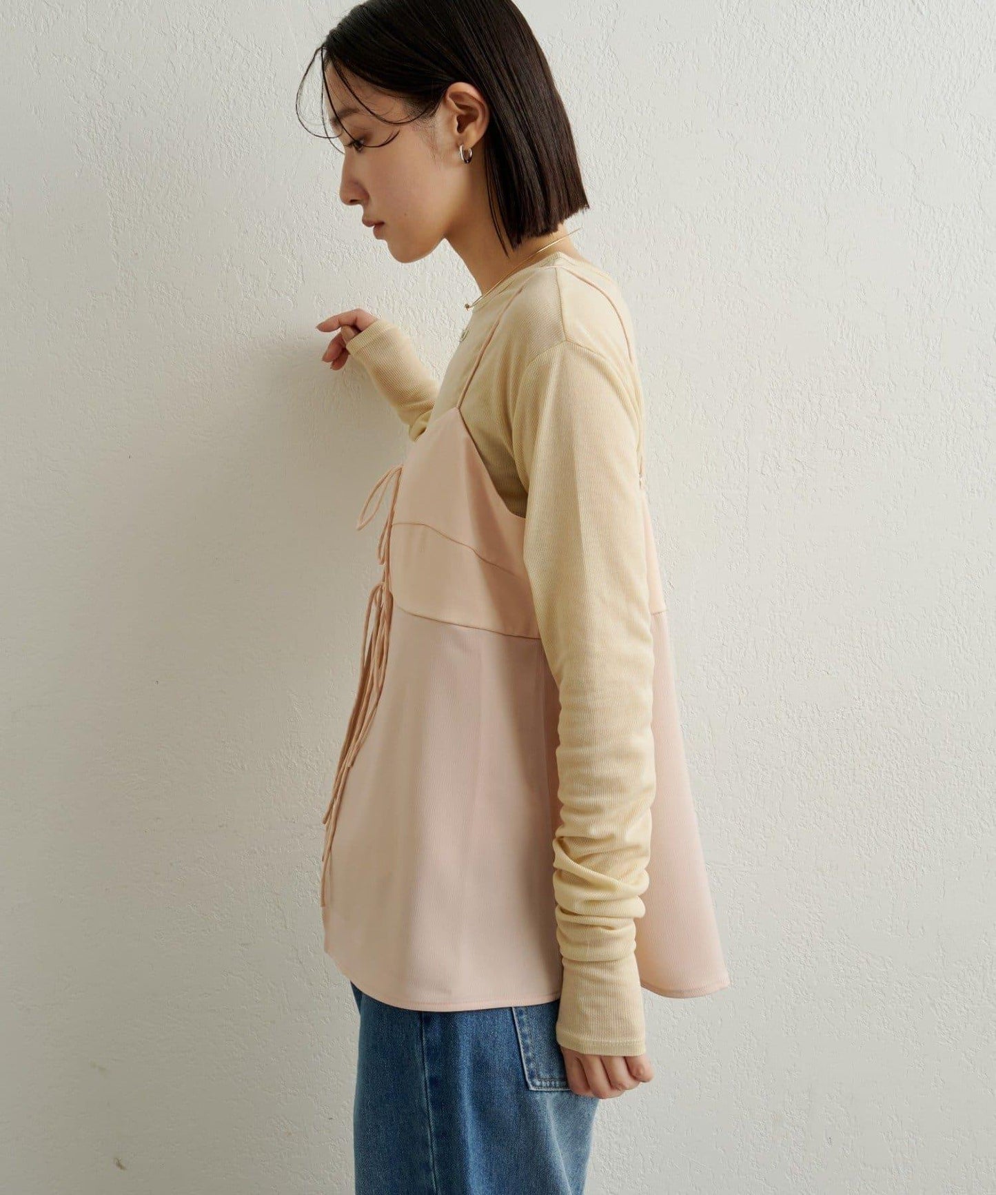 緞面蝴蝶結吊帶背心