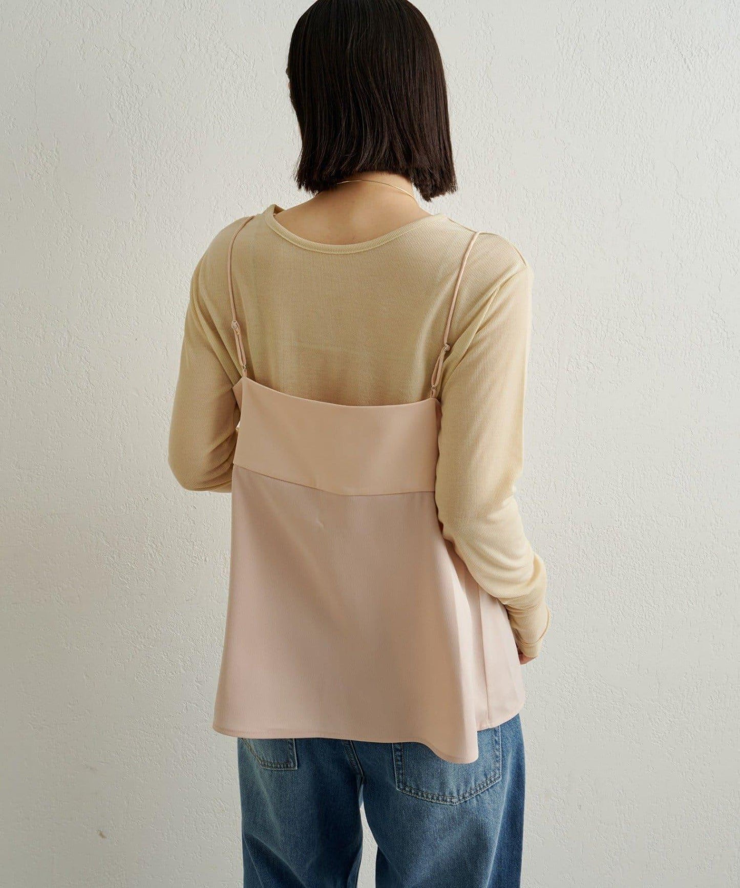 緞面蝴蝶結吊帶背心