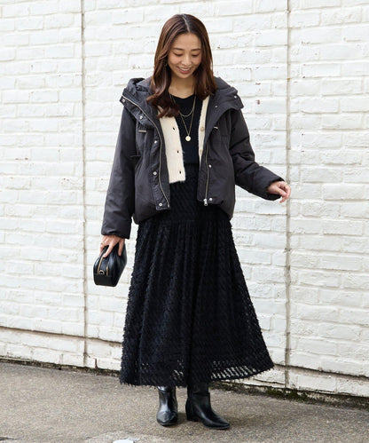 柔軟觸感狐狸絨V領開衫