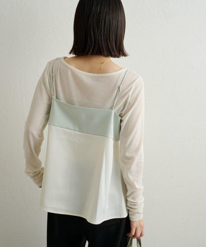 緞面蝴蝶結吊帶背心