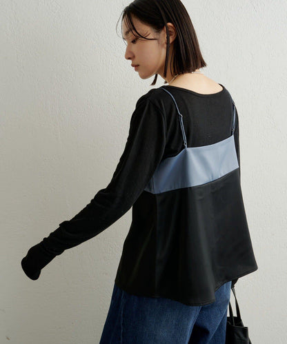 緞面蝴蝶結吊帶背心