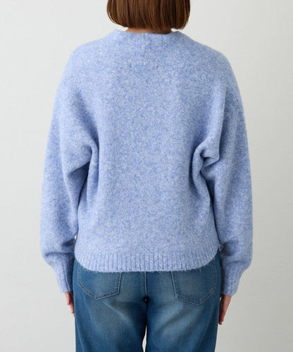 柔軟觸感狐狸絨V領開衫