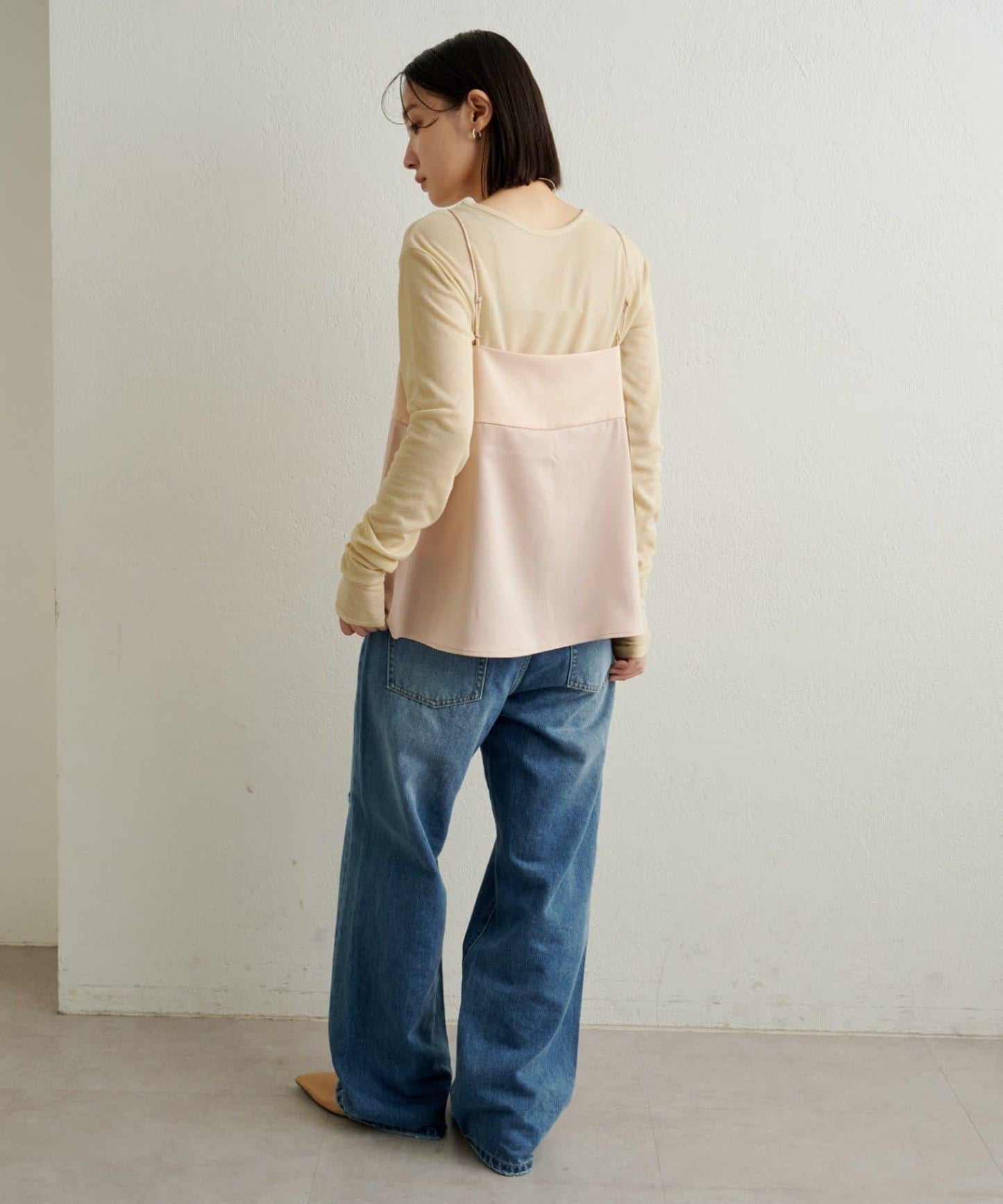 緞面蝴蝶結吊帶背心