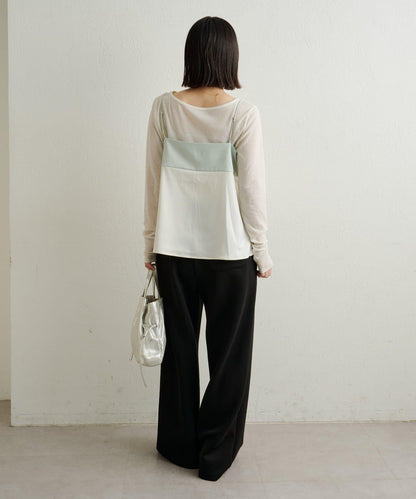 緞面蝴蝶結吊帶背心