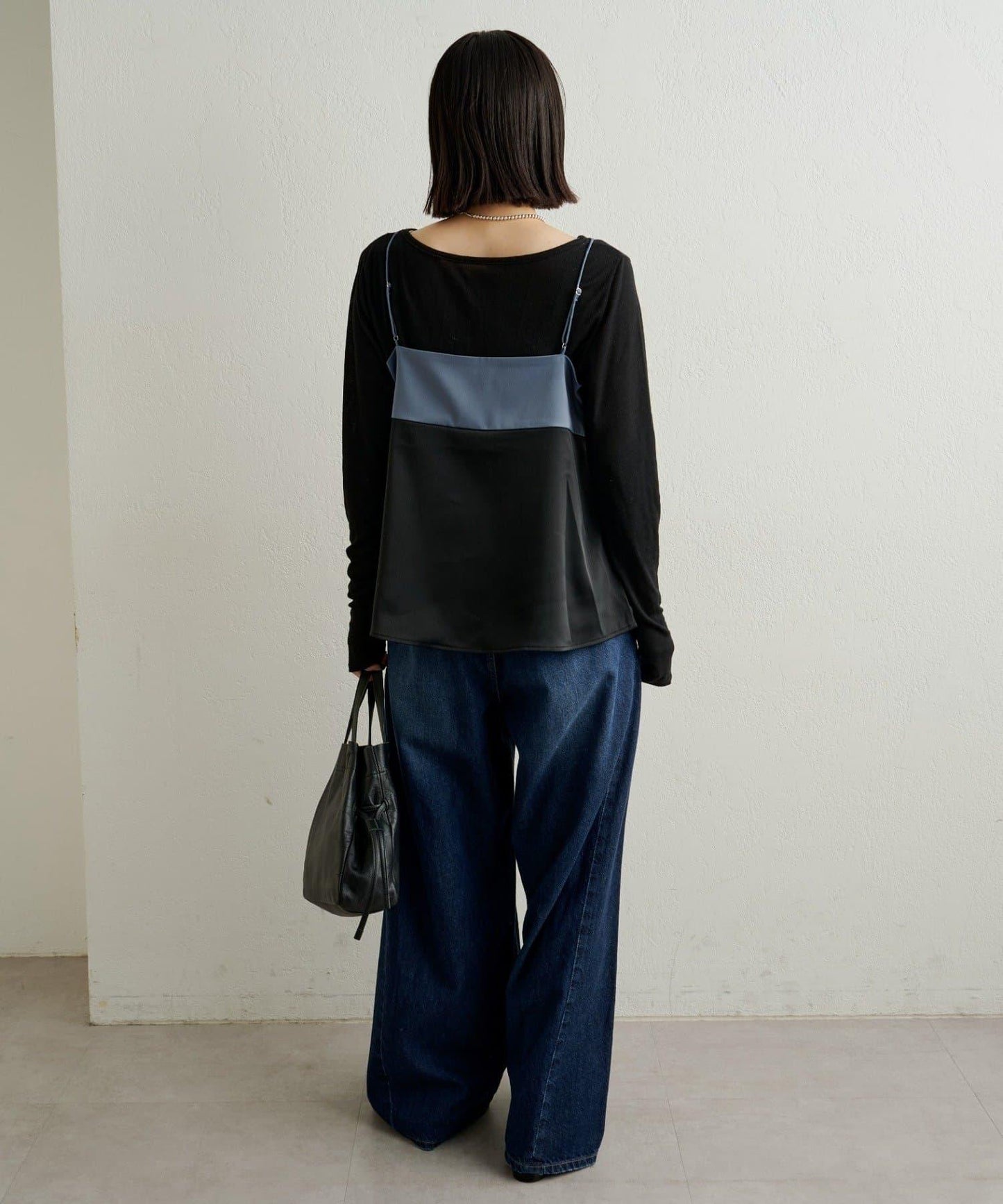 緞面蝴蝶結吊帶背心