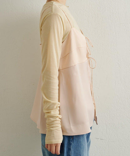 緞面蝴蝶結吊帶背心