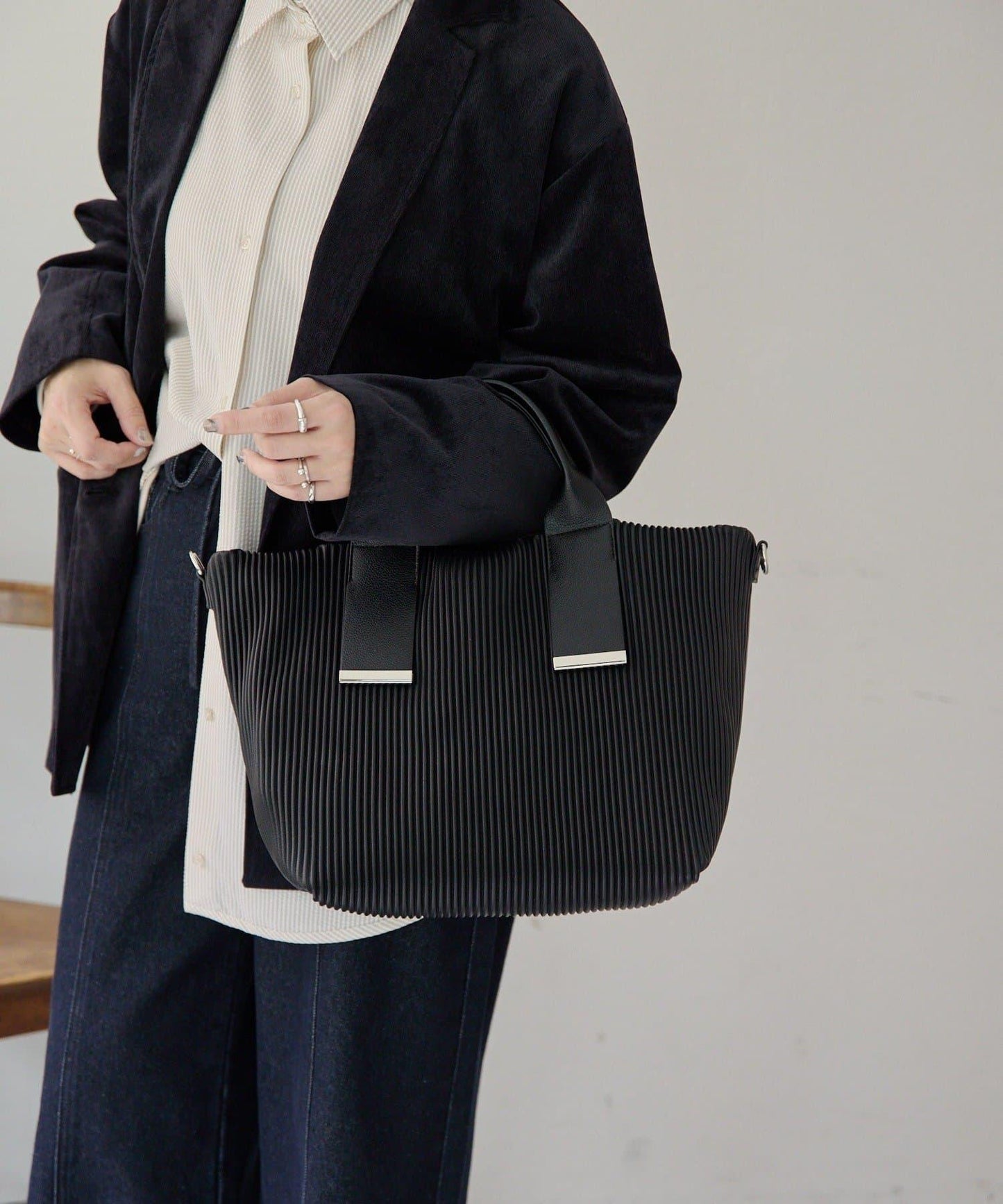 A4尺寸適用百褶托特包