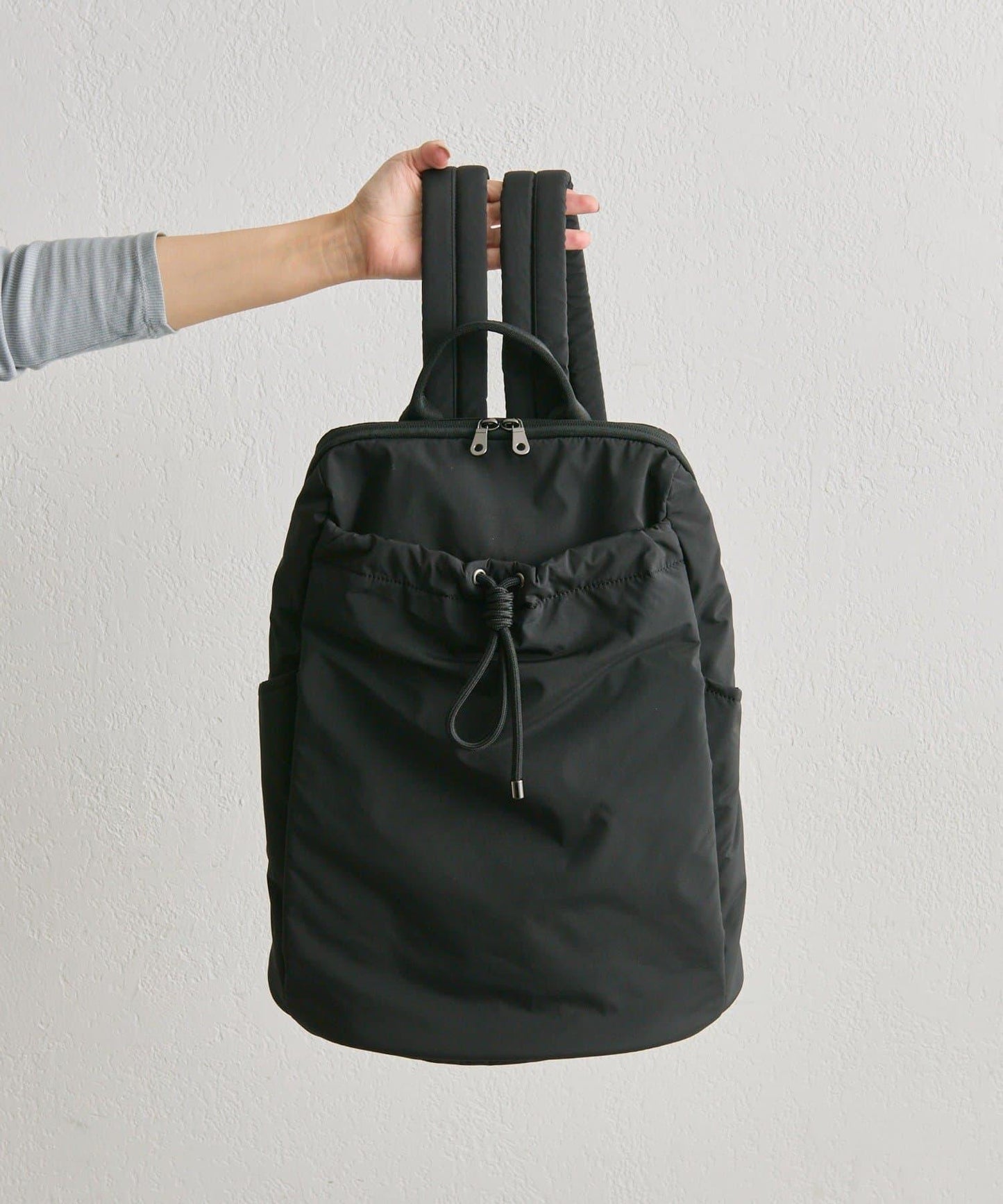 防潑水/A4尺寸兼容抽繩雙肩包