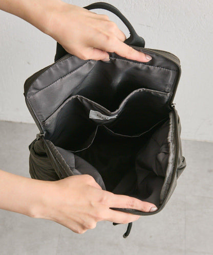 防潑水/A4尺寸兼容抽繩雙肩包