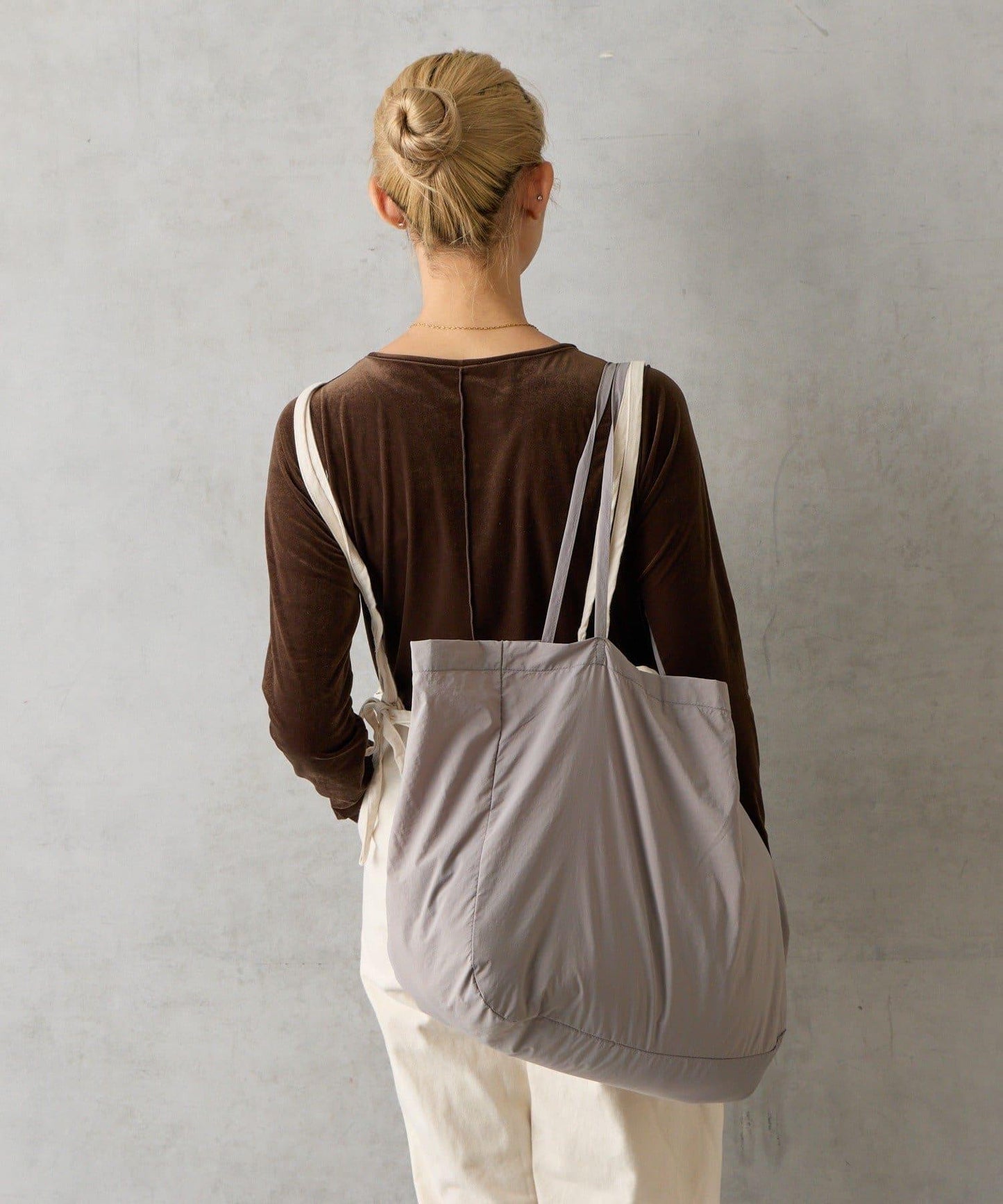 可摺疊尼龍兩用托特包