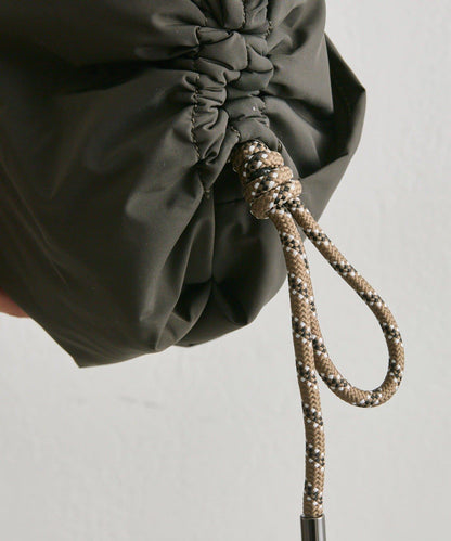 防潑水/超輕量300g抽繩單肩包