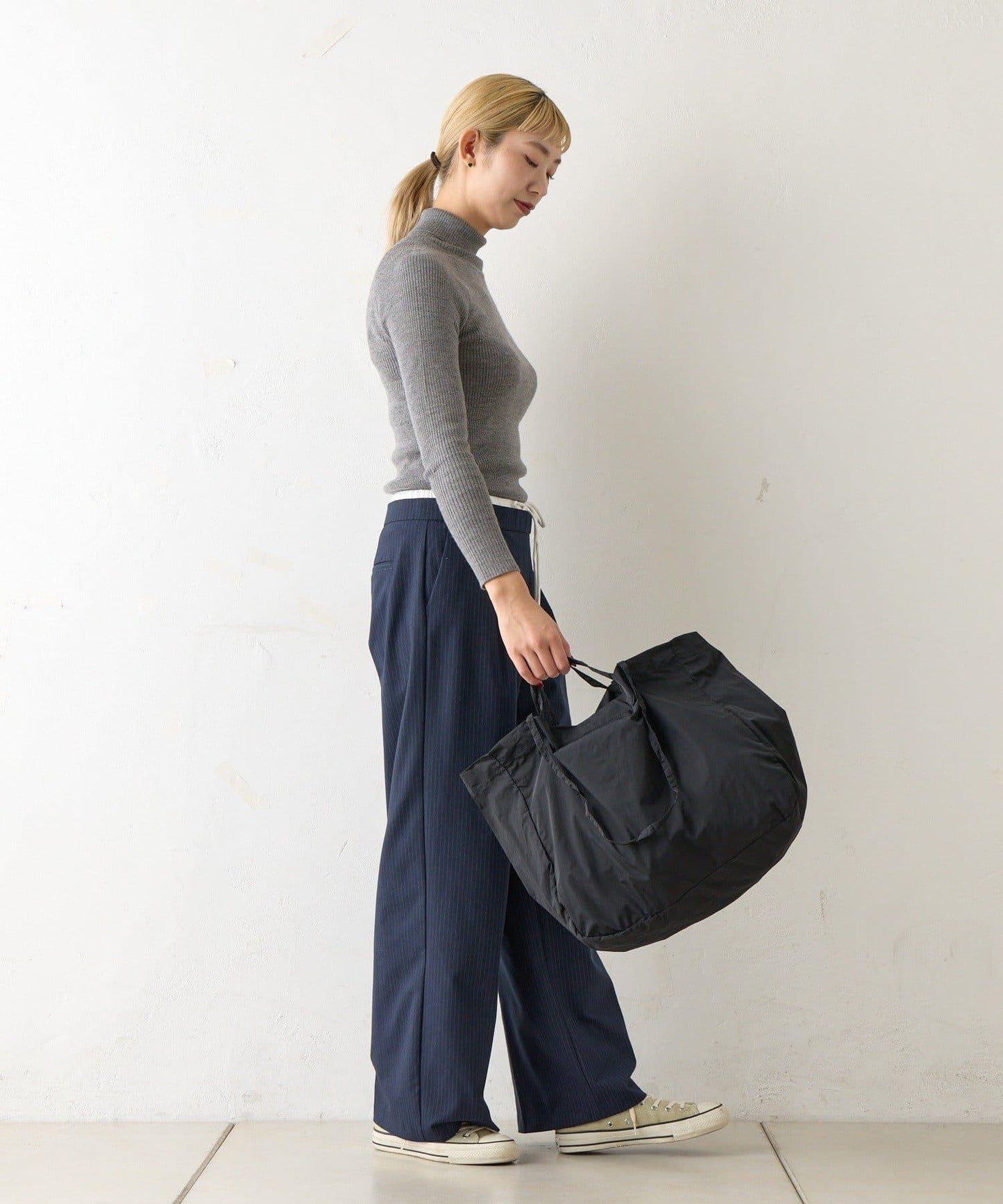 可摺疊尼龍兩用托特包