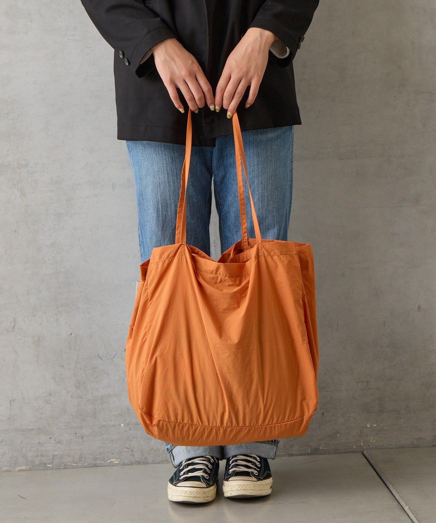 可摺疊尼龍兩用托特包