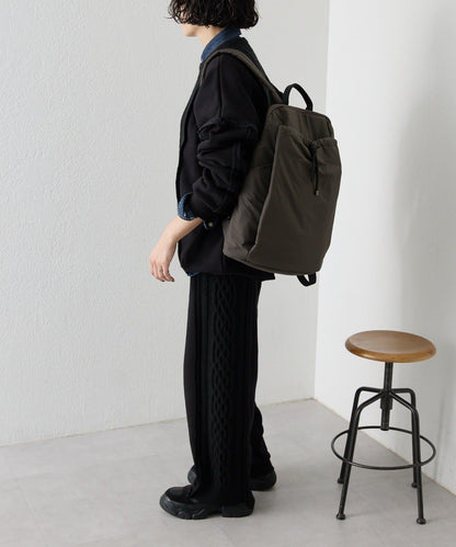 防潑水/A4尺寸兼容抽繩雙肩包