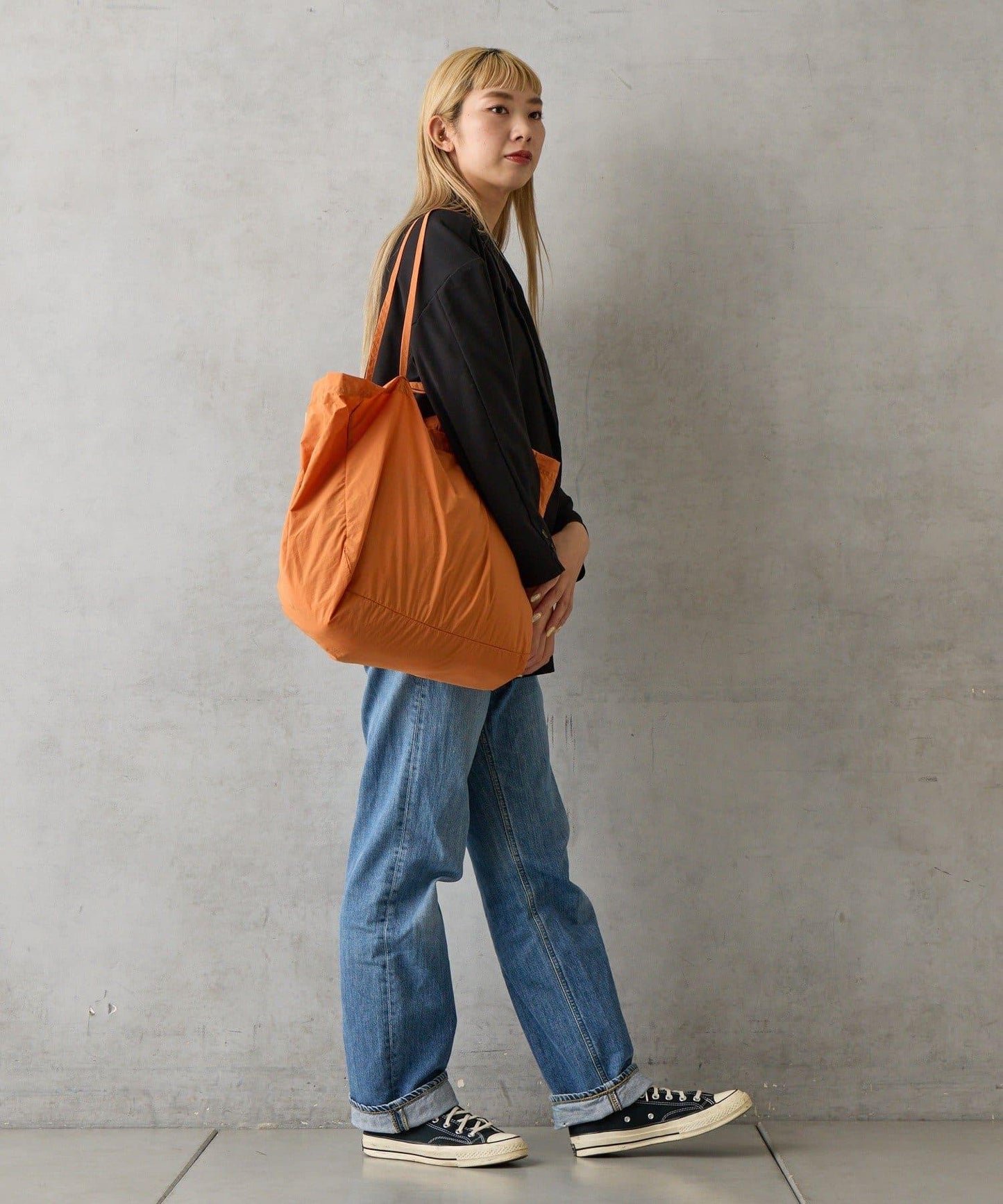 可摺疊尼龍兩用托特包