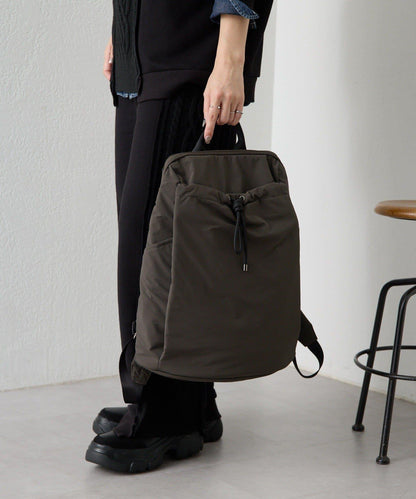 防潑水/A4尺寸兼容抽繩雙肩包