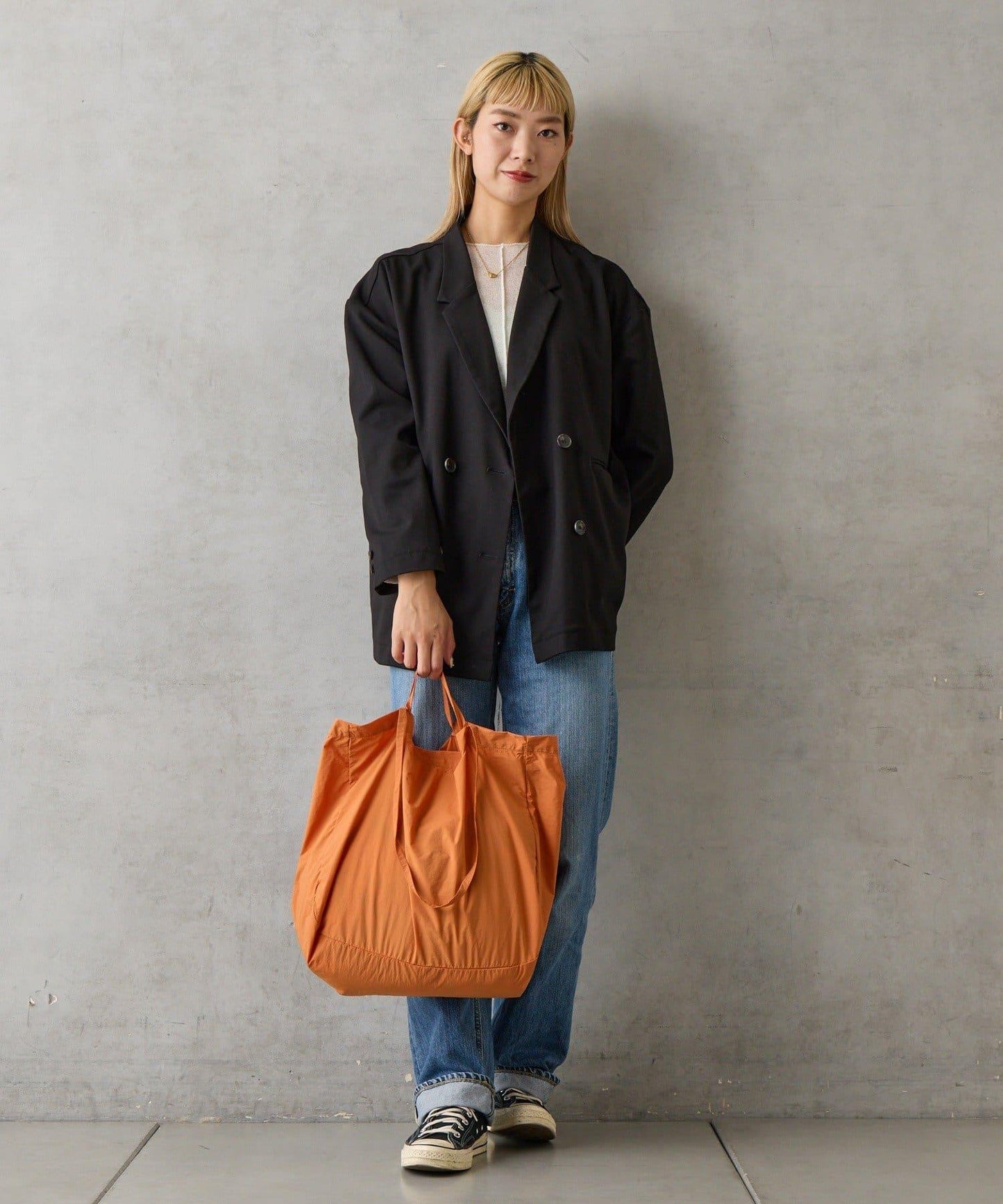 可摺疊尼龍兩用托特包